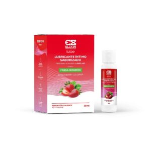 Lubricante Caliente  Saborizado Elixir Fresa Bombom